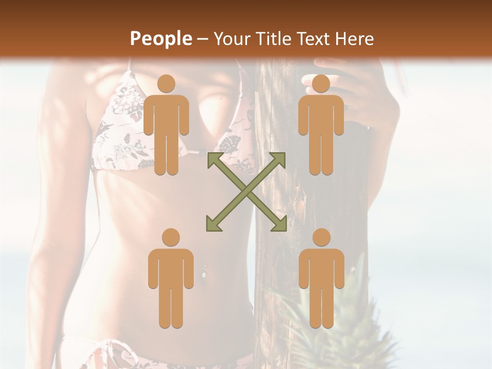 Pretty Pineapple Blond PowerPoint Template