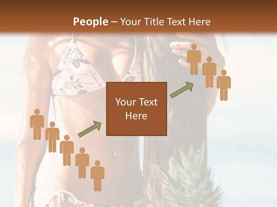 Pretty Pineapple Blond PowerPoint Template