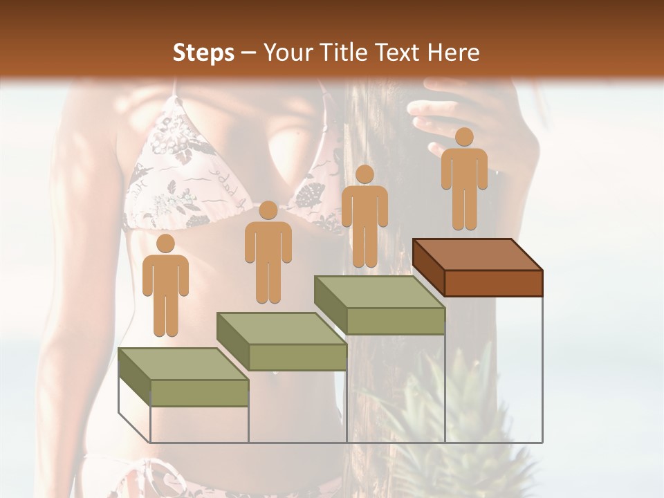 Pretty Pineapple Blond PowerPoint Template