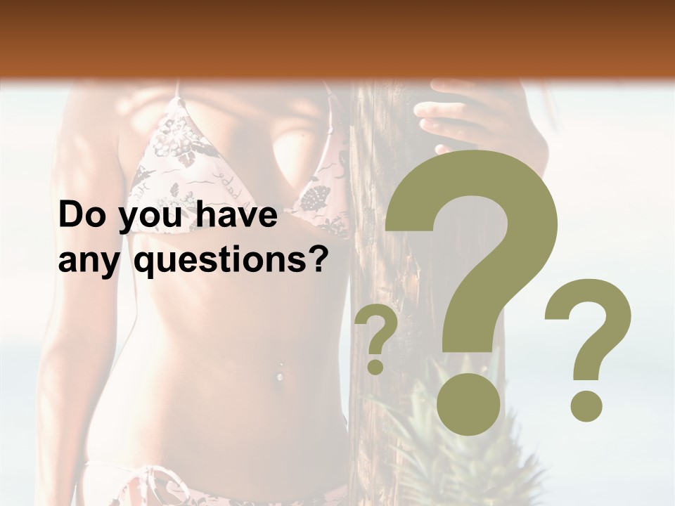 Pretty Pineapple Blond PowerPoint Template