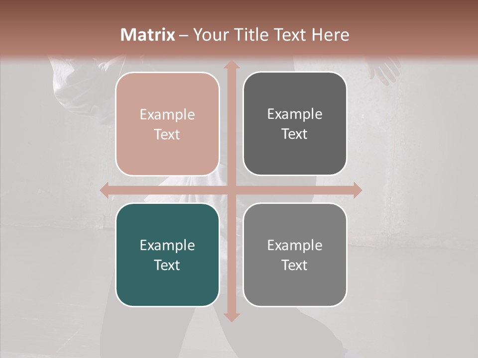 Gymnastics Action B Boy PowerPoint Template