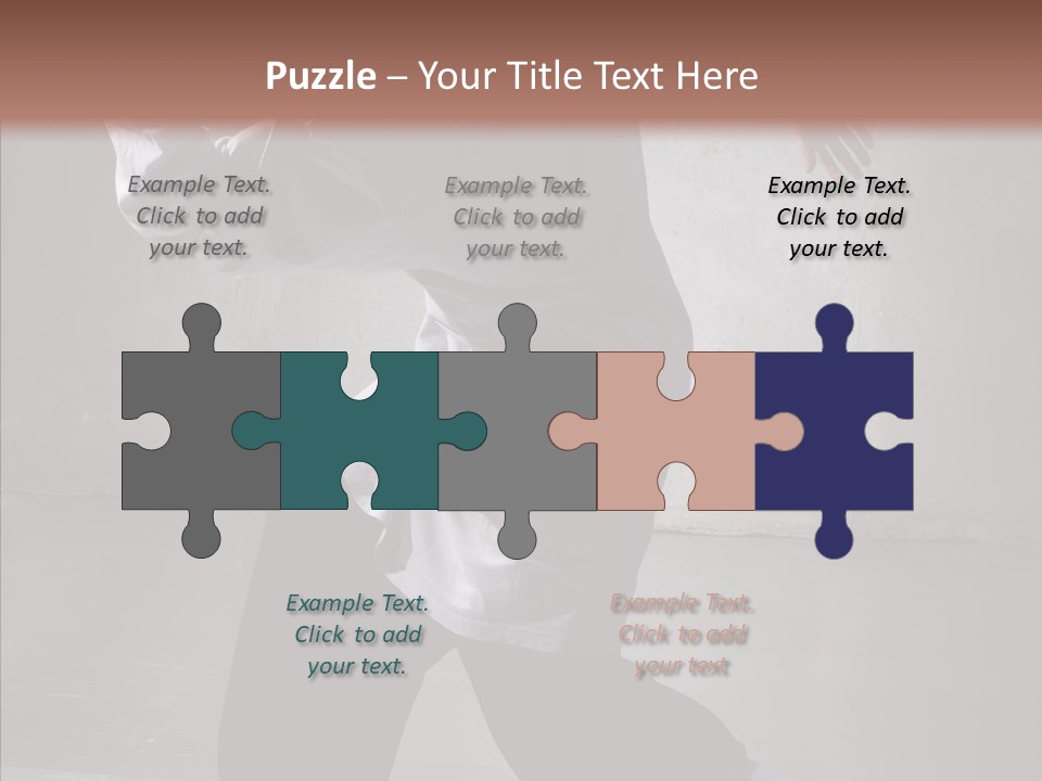 Gymnastics Action B Boy PowerPoint Template