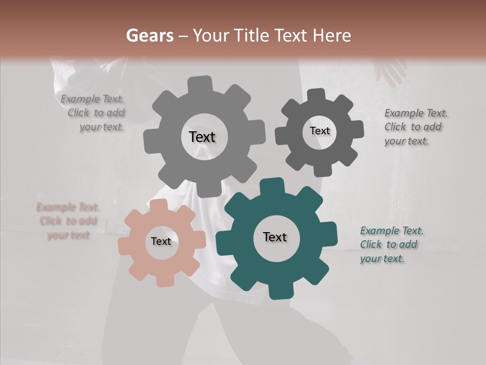 Gymnastics Action B Boy PowerPoint Template