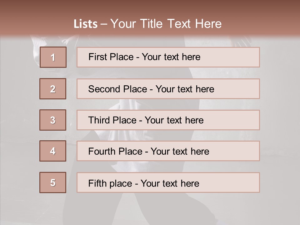 Gymnastics Action B Boy PowerPoint Template