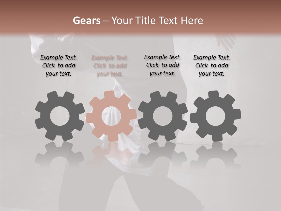 Gymnastics Action B Boy PowerPoint Template