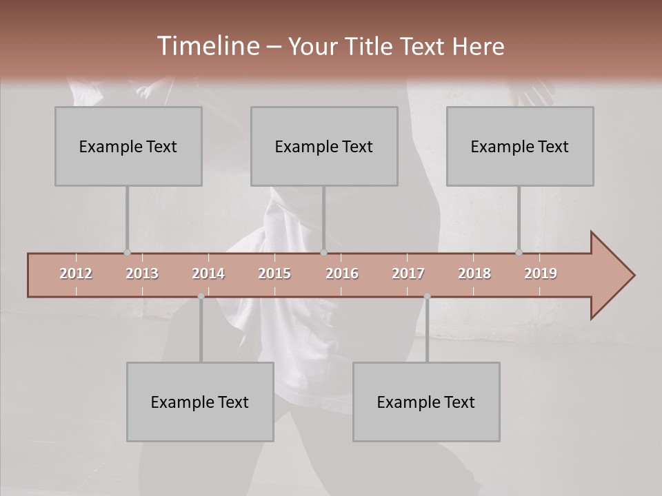 Gymnastics Action B Boy PowerPoint Template