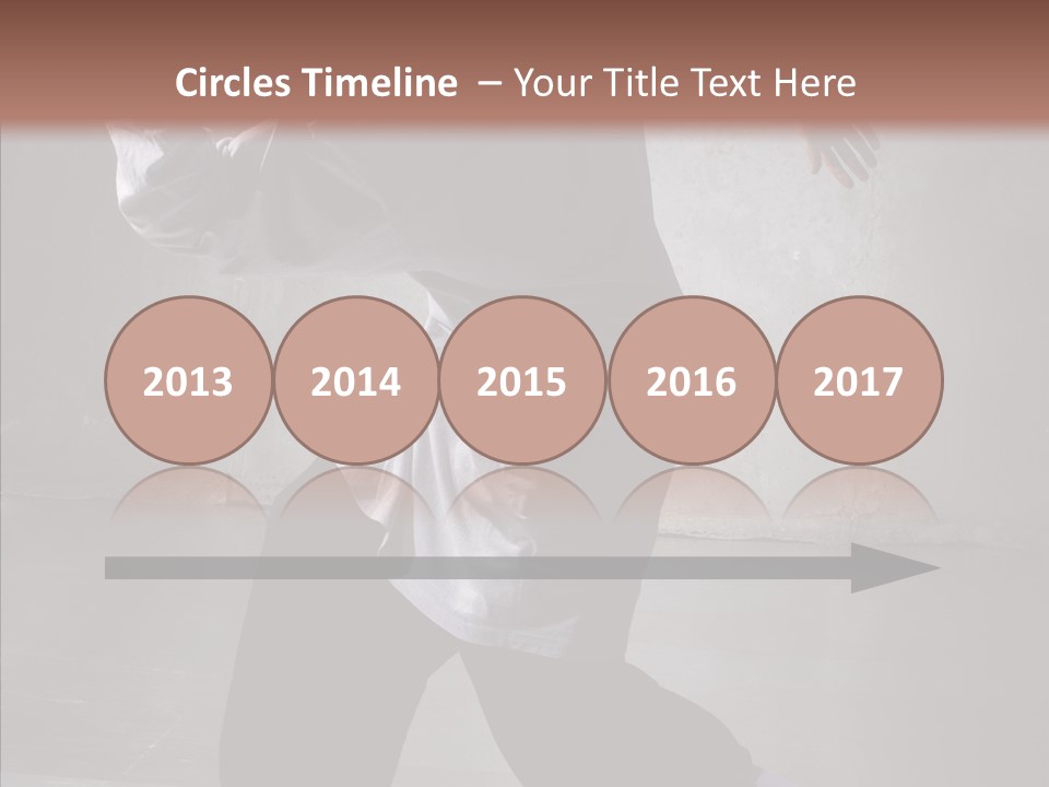 Gymnastics Action B Boy PowerPoint Template