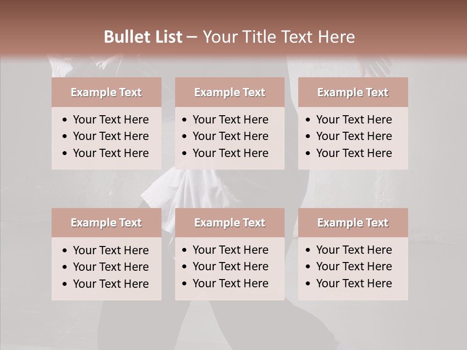 Gymnastics Action B Boy PowerPoint Template