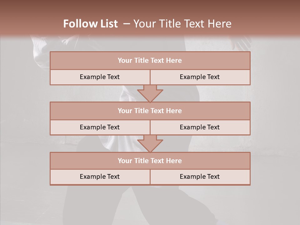 Gymnastics Action B Boy PowerPoint Template