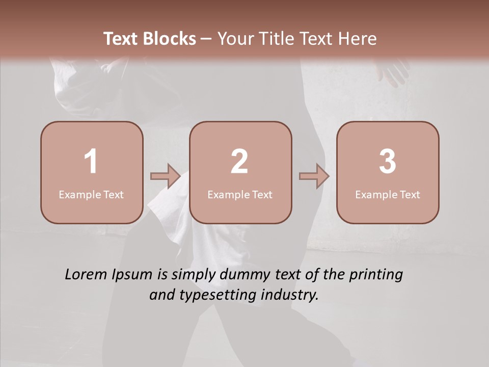 Gymnastics Action B Boy PowerPoint Template