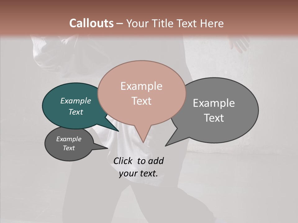 Gymnastics Action B Boy PowerPoint Template