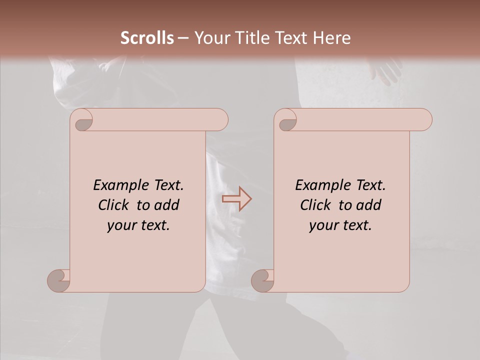 Gymnastics Action B Boy PowerPoint Template