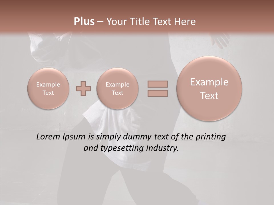 Gymnastics Action B Boy PowerPoint Template