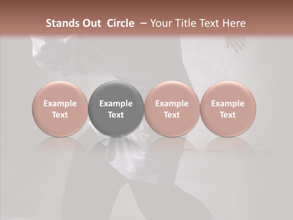 Gymnastics Action B Boy PowerPoint Template