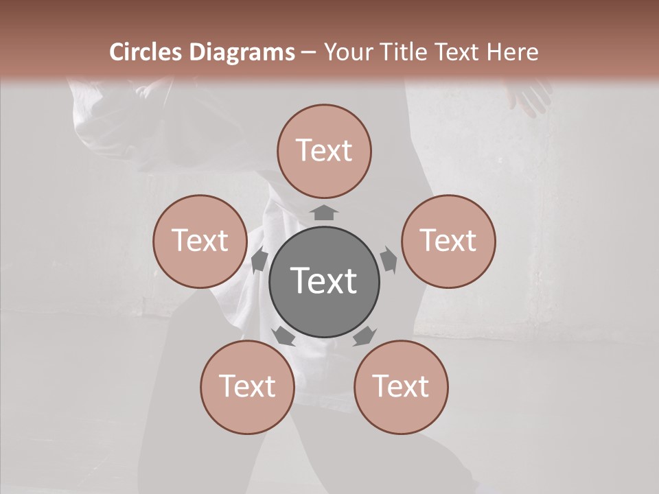 Gymnastics Action B Boy PowerPoint Template