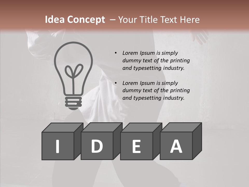 Gymnastics Action B Boy PowerPoint Template