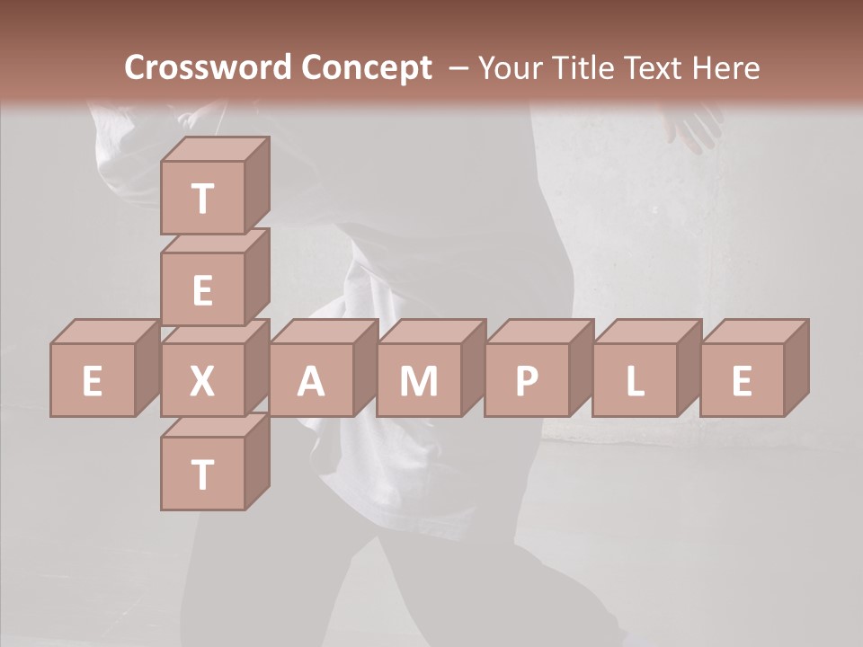 Gymnastics Action B Boy PowerPoint Template