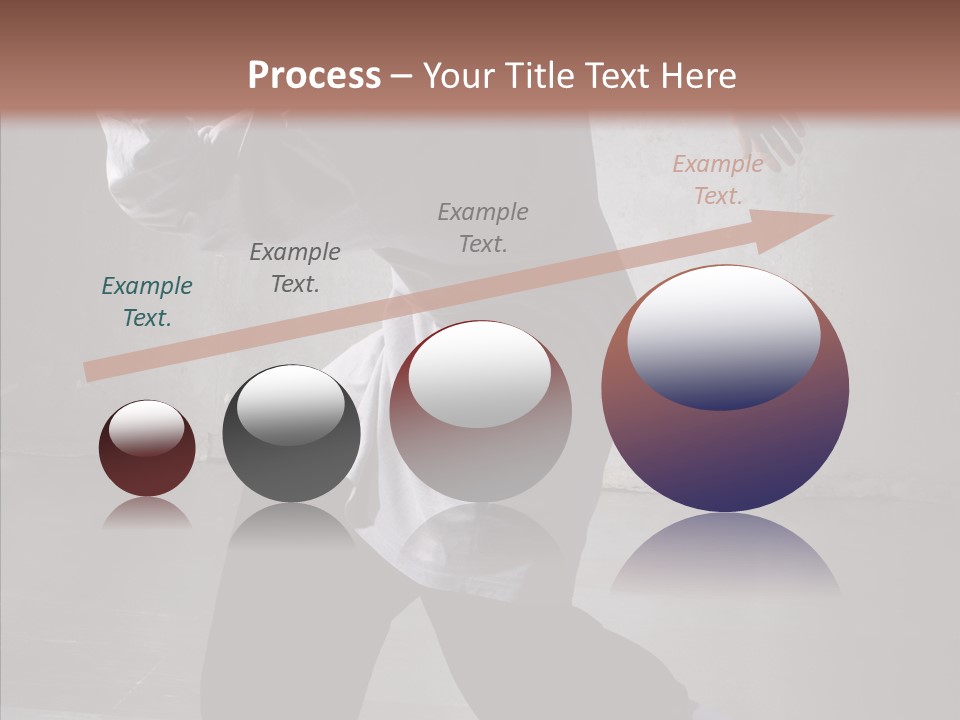 Gymnastics Action B Boy PowerPoint Template