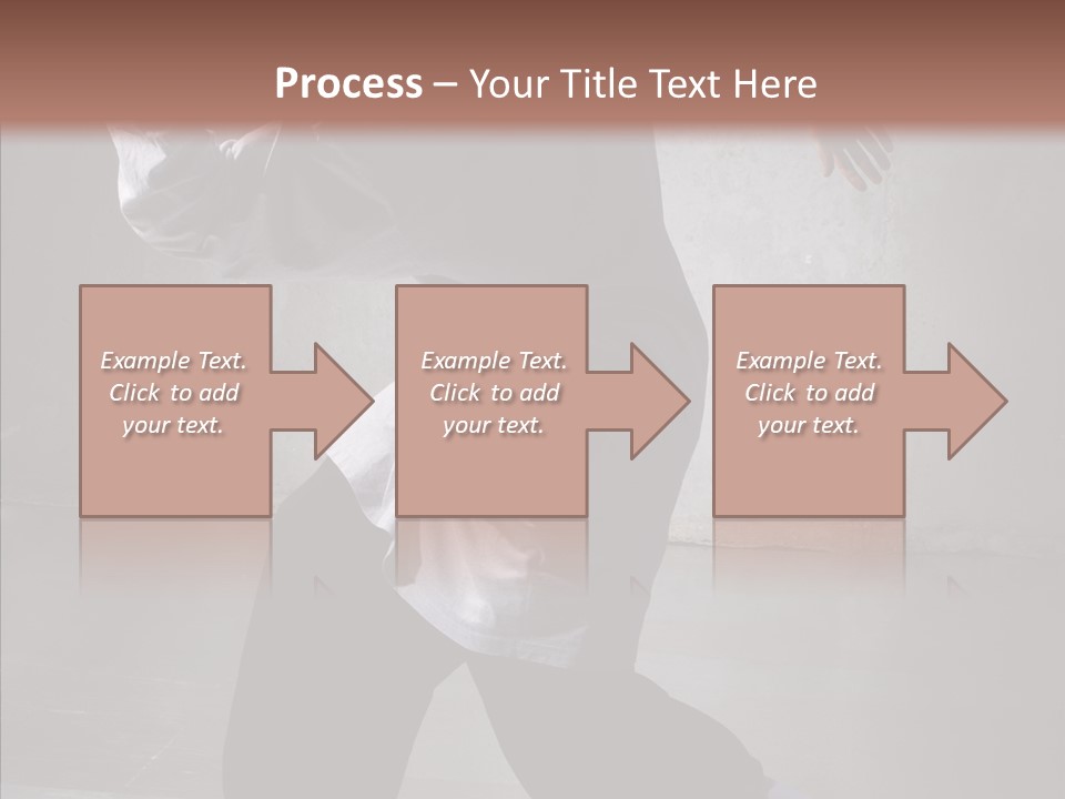 Gymnastics Action B Boy PowerPoint Template