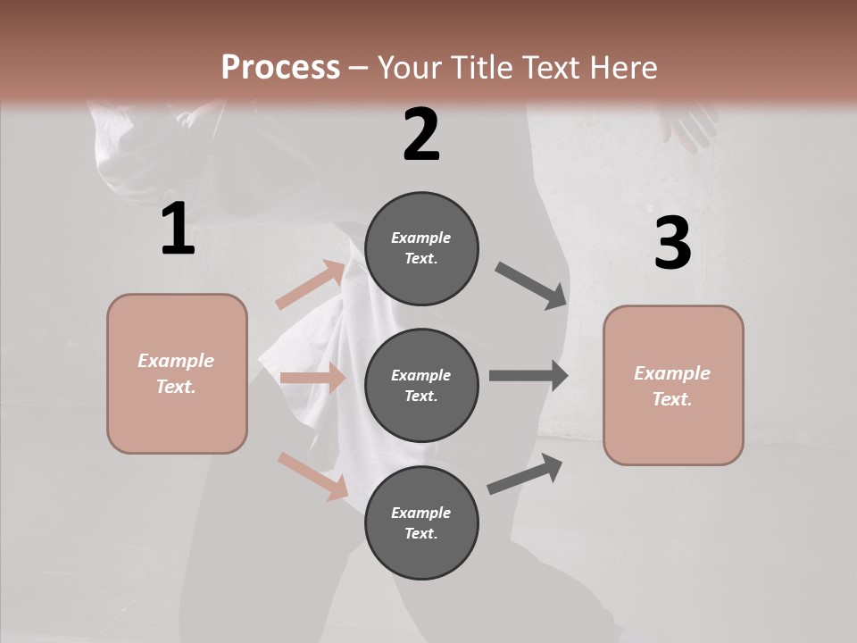 Gymnastics Action B Boy PowerPoint Template