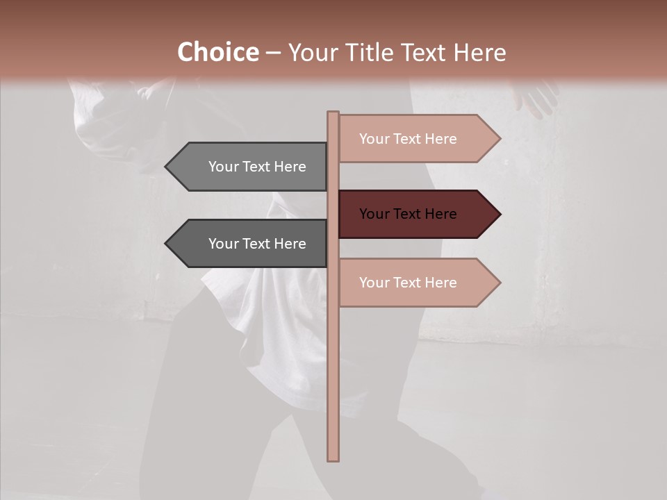 Gymnastics Action B Boy PowerPoint Template