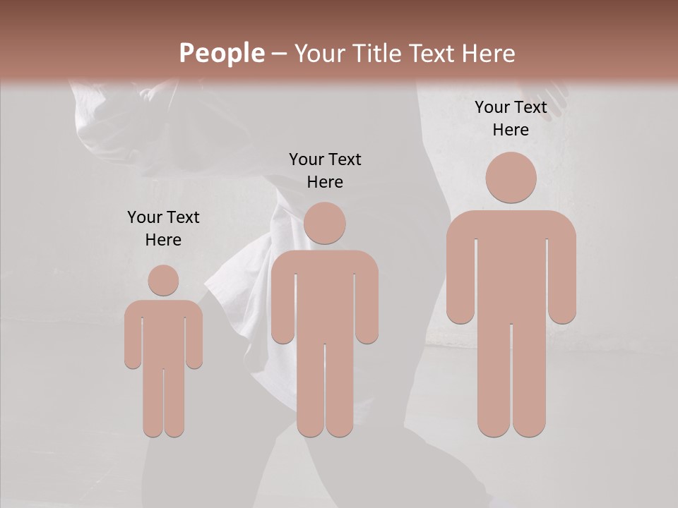 Gymnastics Action B Boy PowerPoint Template