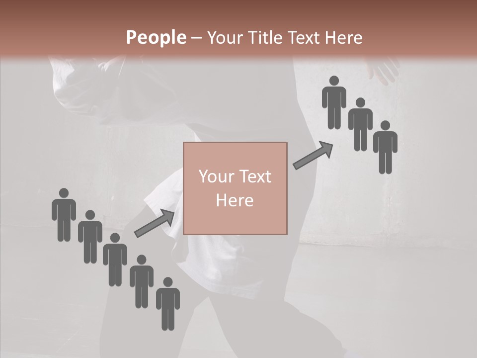 Gymnastics Action B Boy PowerPoint Template