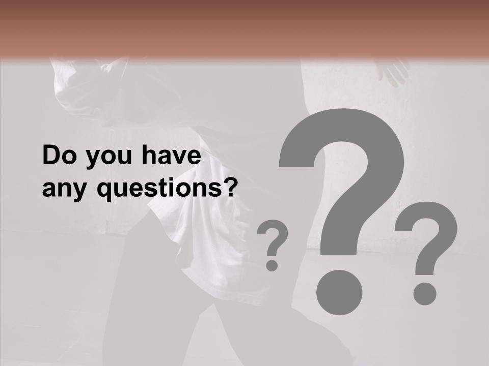 Gymnastics Action B Boy PowerPoint Template