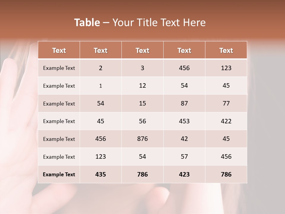 Beauty S Head PowerPoint Template