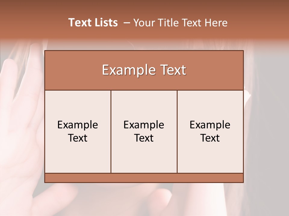 Beauty S Head PowerPoint Template
