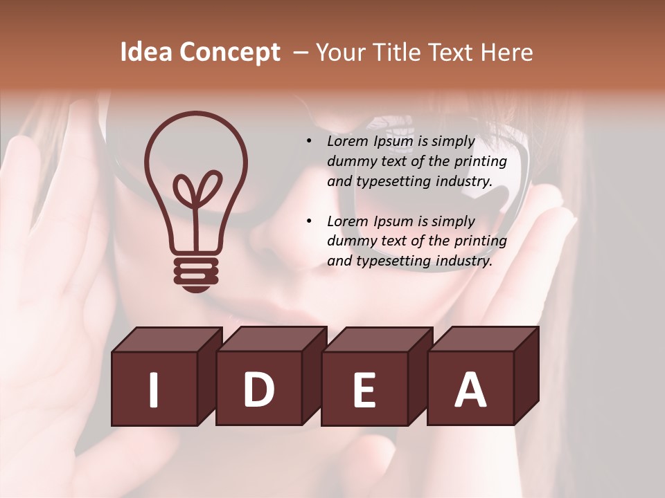 Beauty S Head PowerPoint Template