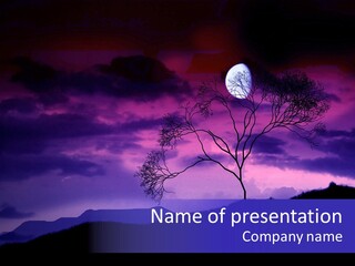 Shock Mystery Spirituality PowerPoint Template