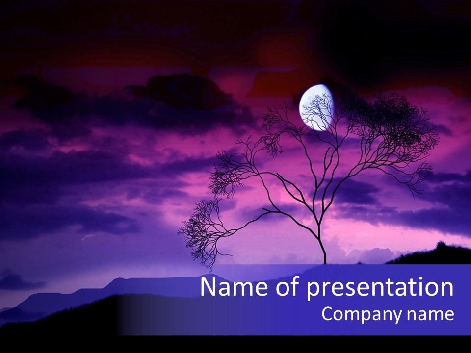 Shock Mystery Spirituality PowerPoint Template