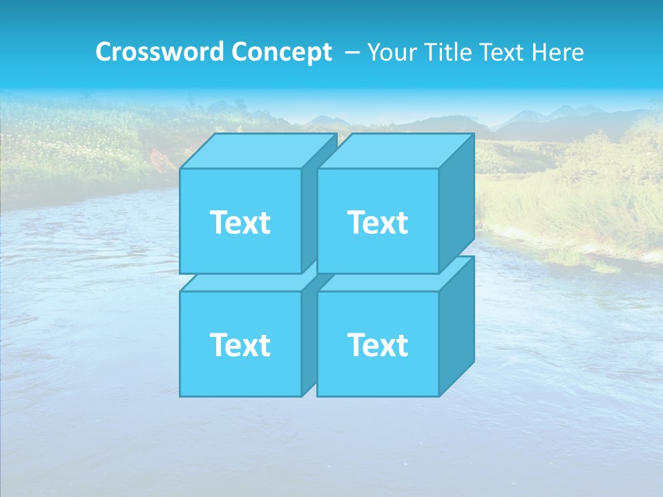 River Travel Natural PowerPoint Template