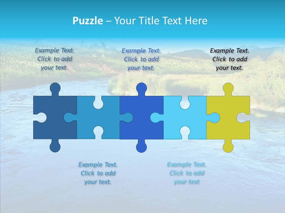 River Travel Natural PowerPoint Template