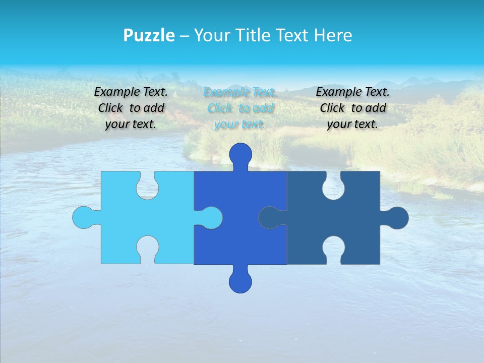 River Travel Natural PowerPoint Template