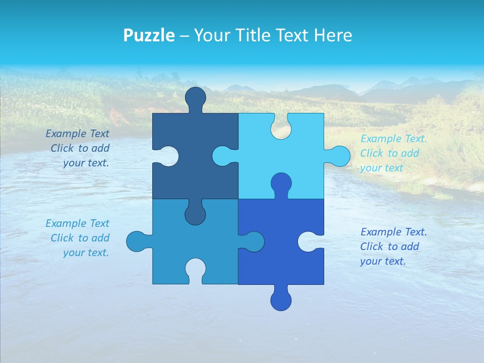 River Travel Natural PowerPoint Template