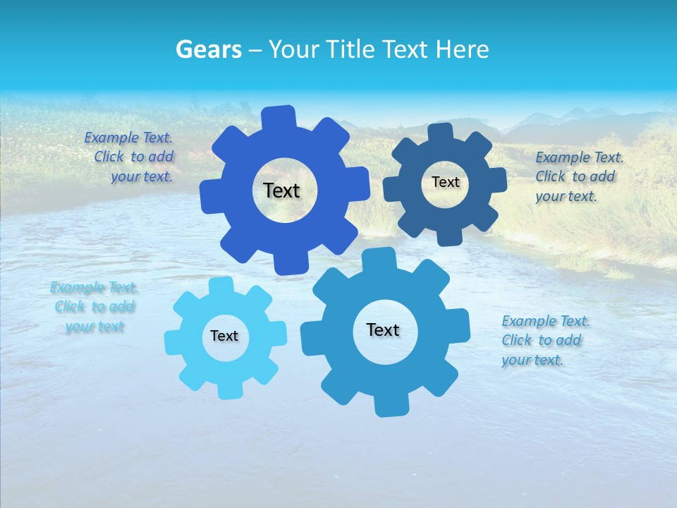 River Travel Natural PowerPoint Template