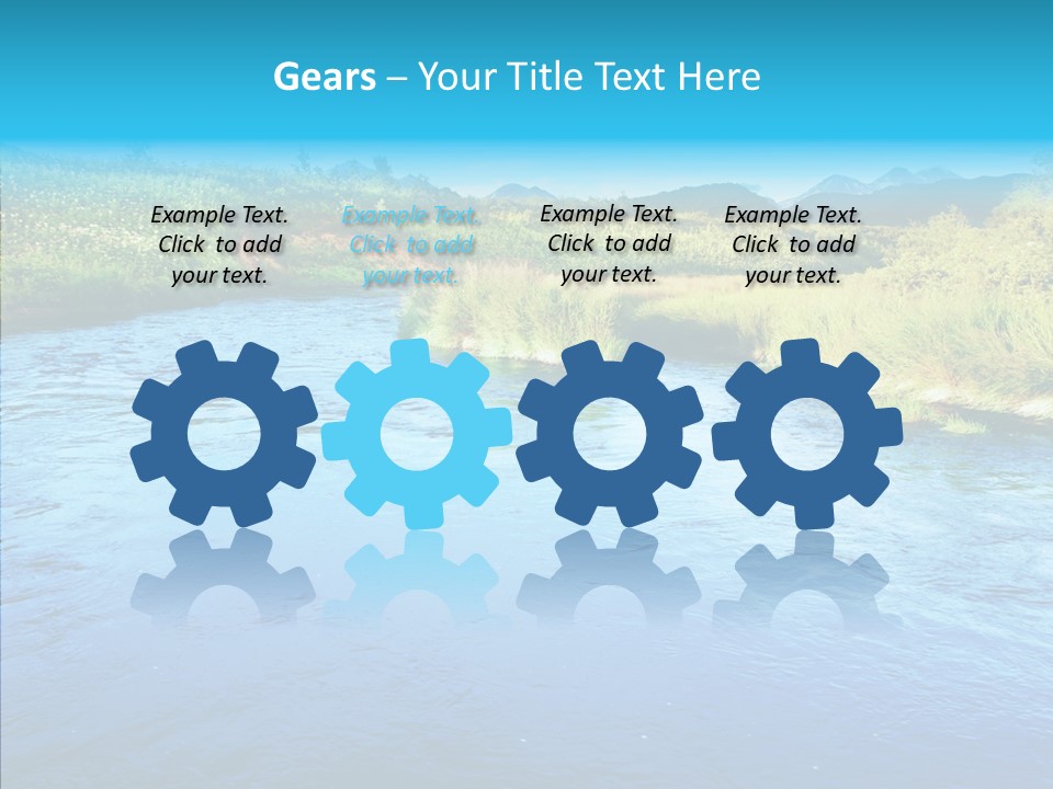 River Travel Natural PowerPoint Template