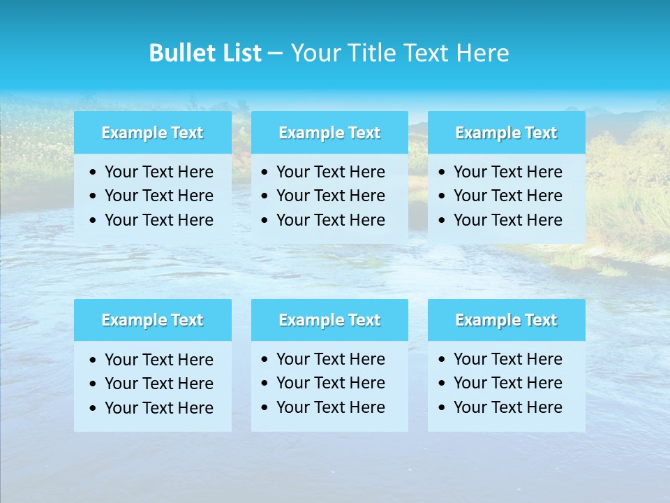 River Travel Natural PowerPoint Template