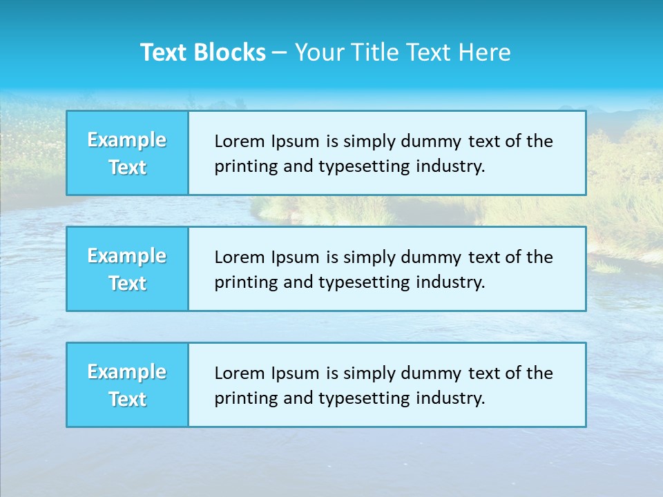 River Travel Natural PowerPoint Template