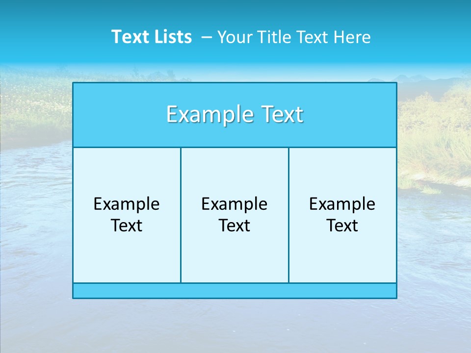 River Travel Natural PowerPoint Template