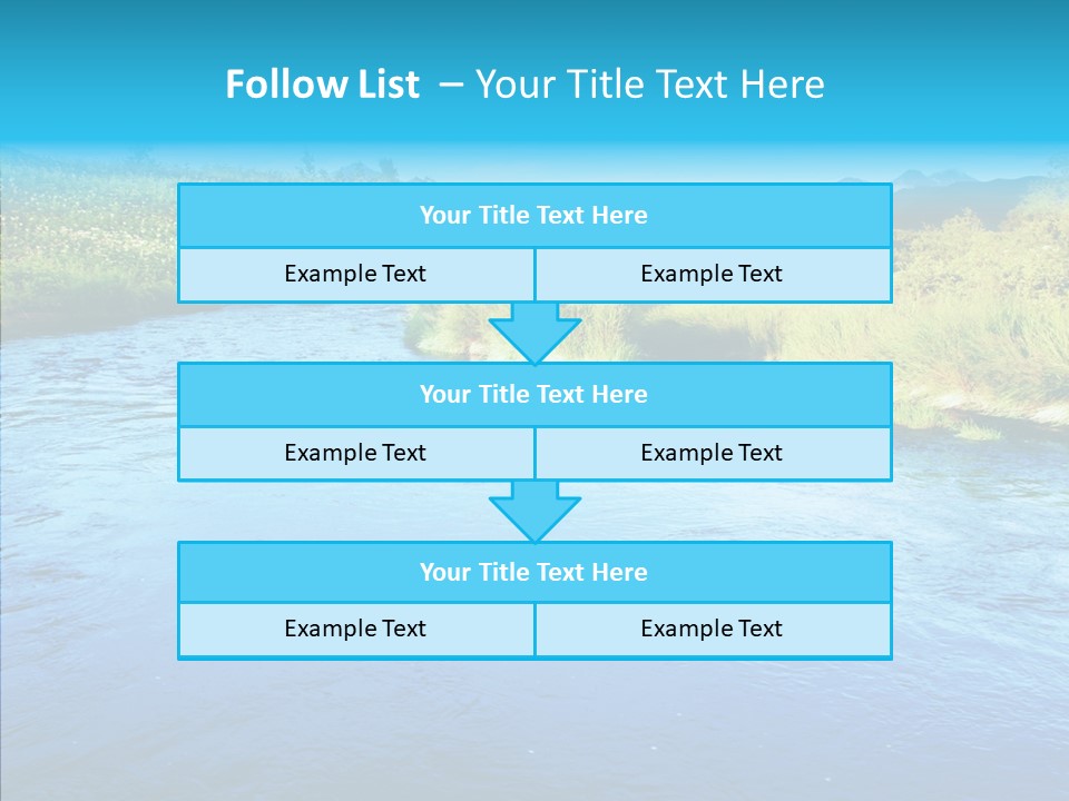 River Travel Natural PowerPoint Template