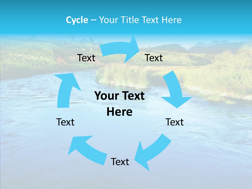 River Travel Natural PowerPoint Template