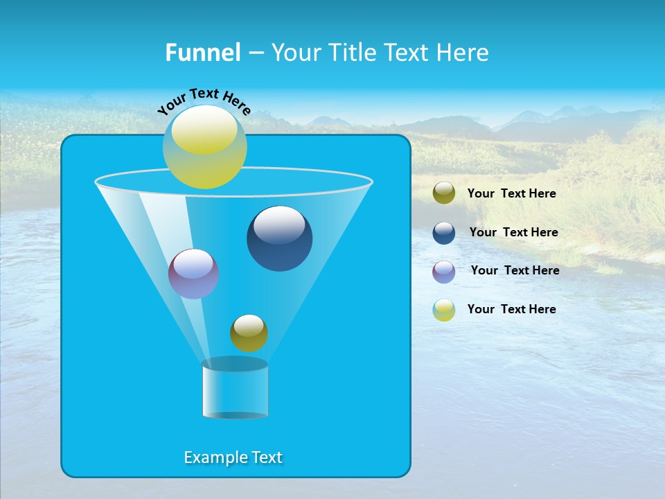 River Travel Natural PowerPoint Template