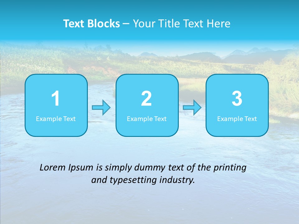 River Travel Natural PowerPoint Template