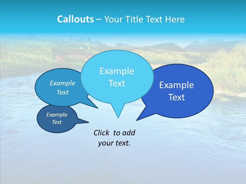 River Travel Natural PowerPoint Template