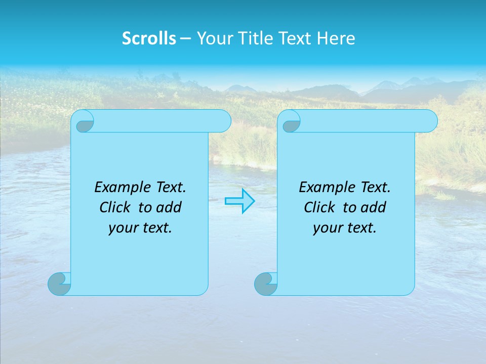 River Travel Natural PowerPoint Template