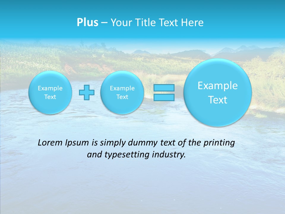 River Travel Natural PowerPoint Template
