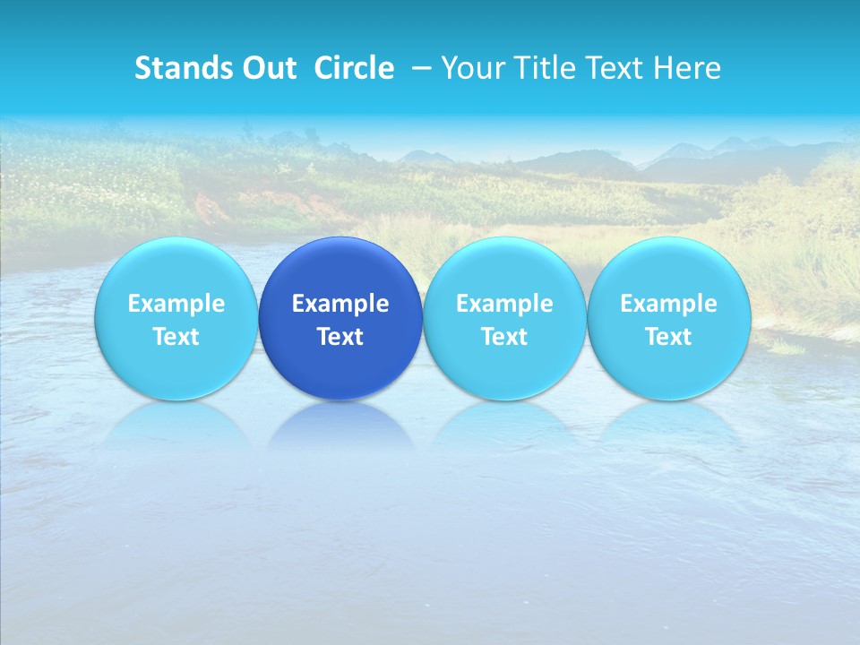 River Travel Natural PowerPoint Template